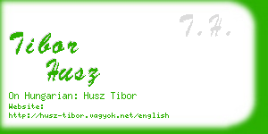 tibor husz business card